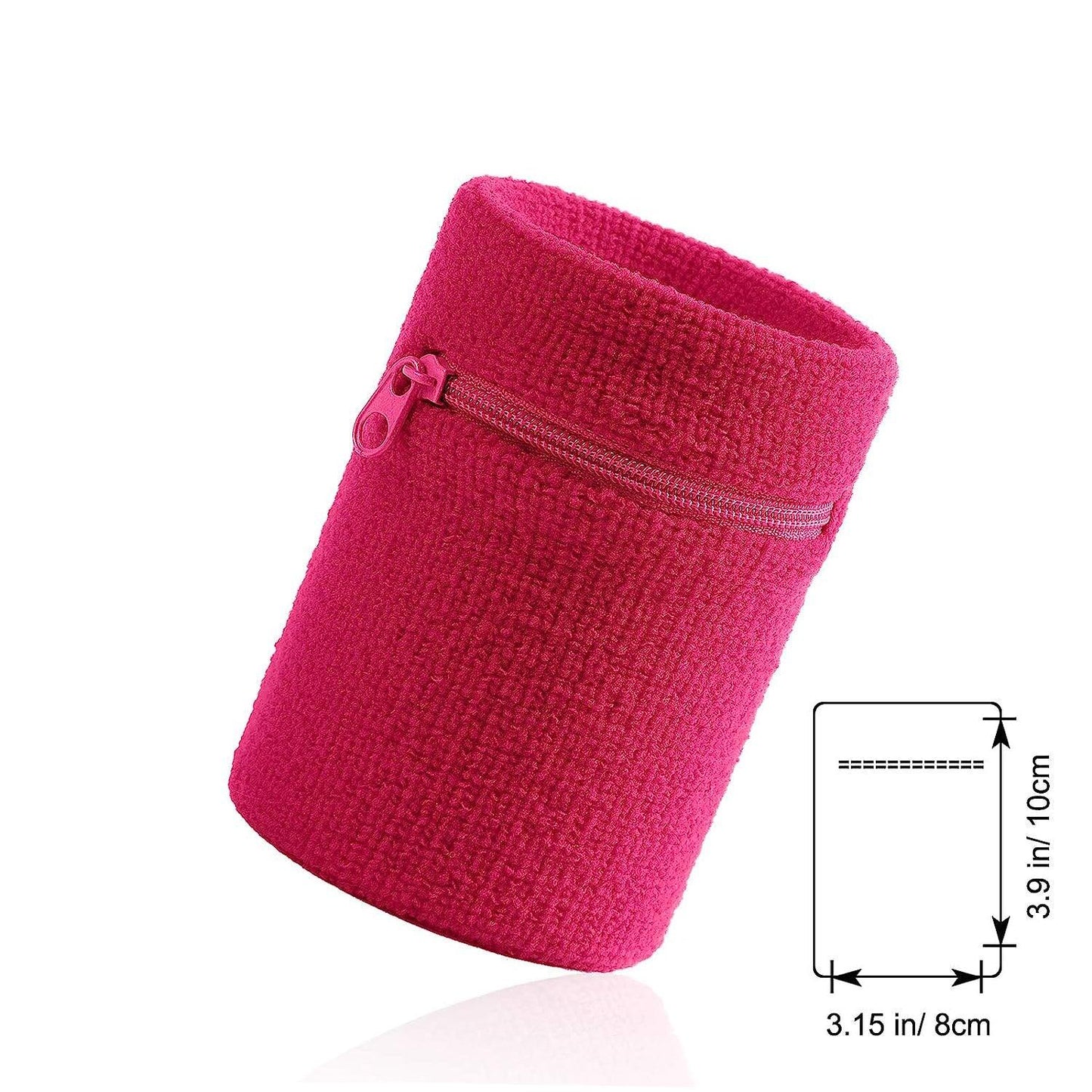 Wrist Wallet for Runners - Pocket Wrist Wallet Pouch Bag Band Zipper for Running