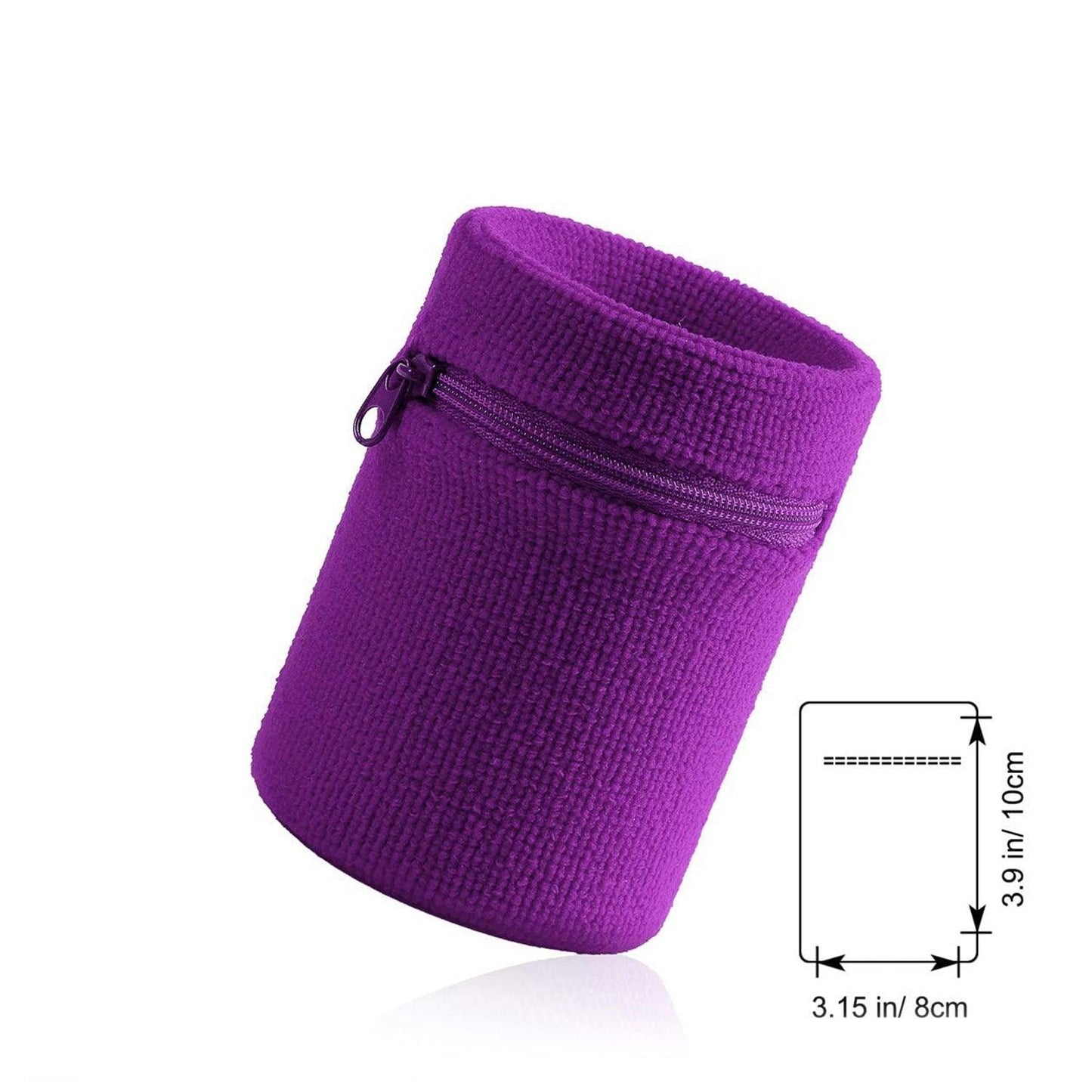Wrist Wallet for Runners - Pocket Wrist Wallet Pouch Bag Band Zipper for Running
