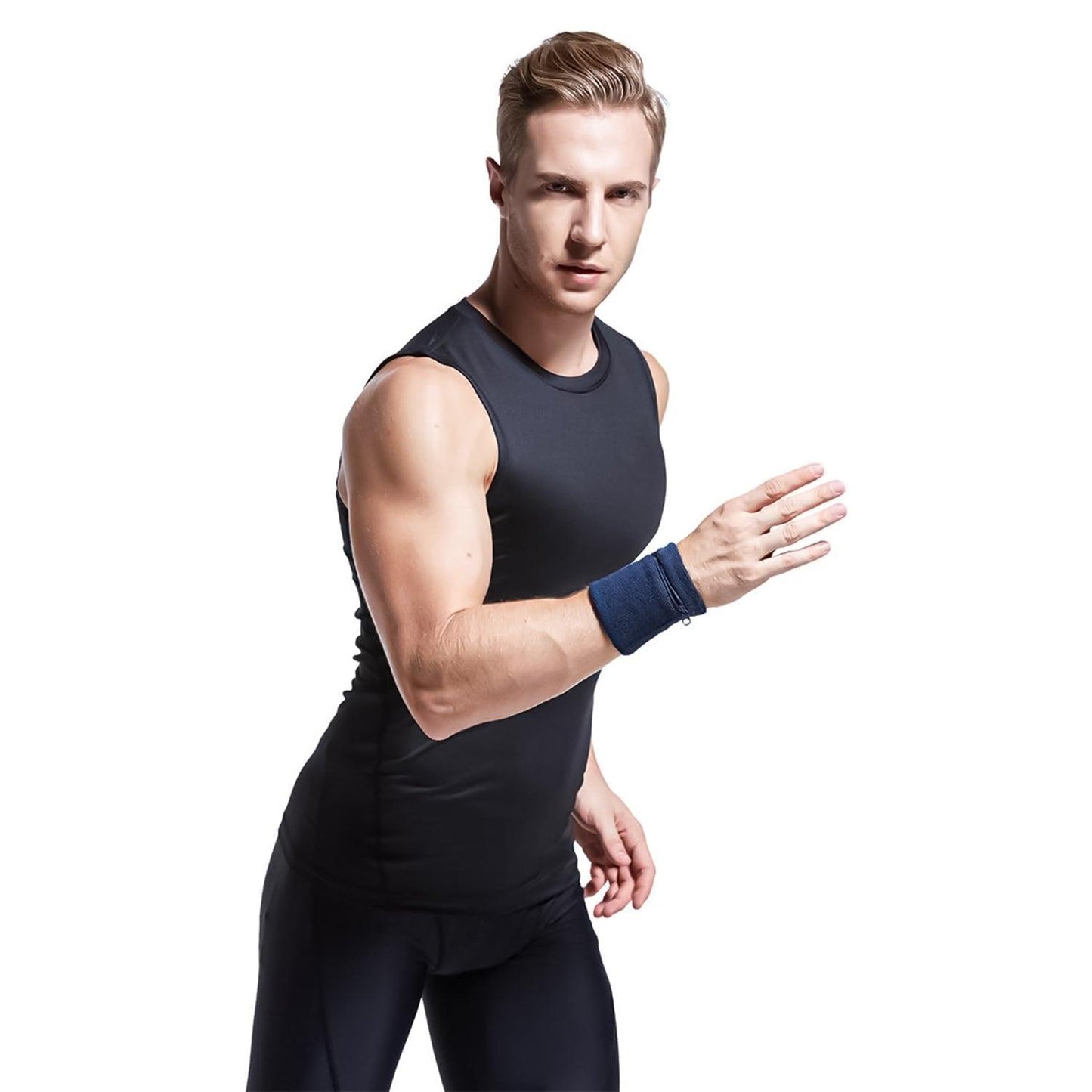 Wrist Wallet for Runners - Pocket Wrist Wallet Pouch Bag Band Zipper for Running