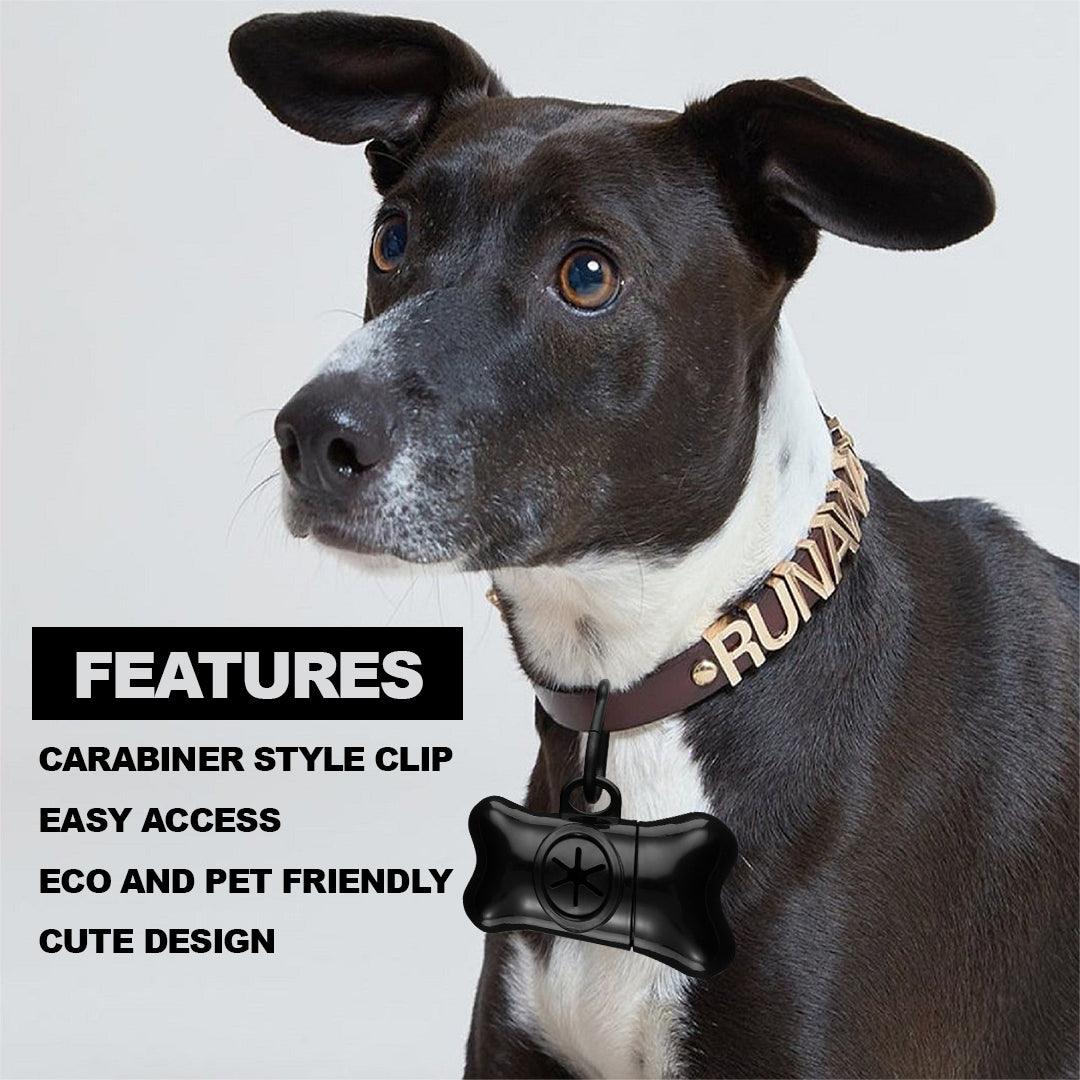 Poop Bag Holders for Dogs - Dog Pet Puppy Poo Poop Waste Bag Dispenser Holder Scoop 1 Free Refill Roll