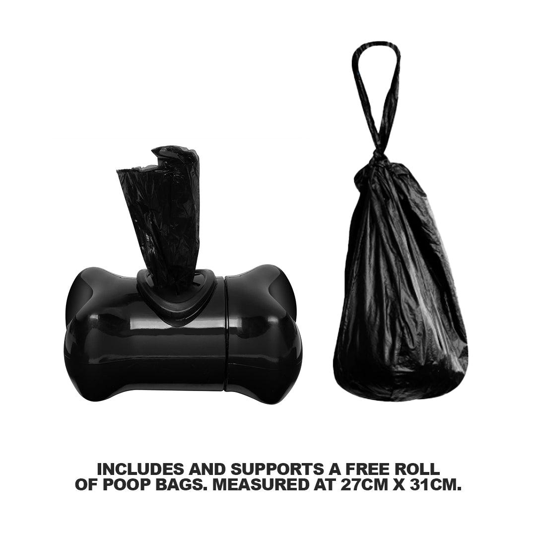 Poop Bag Holders for Dogs - Dog Pet Puppy Poo Poop Waste Bag Dispenser Holder Scoop 1 Free Refill Roll