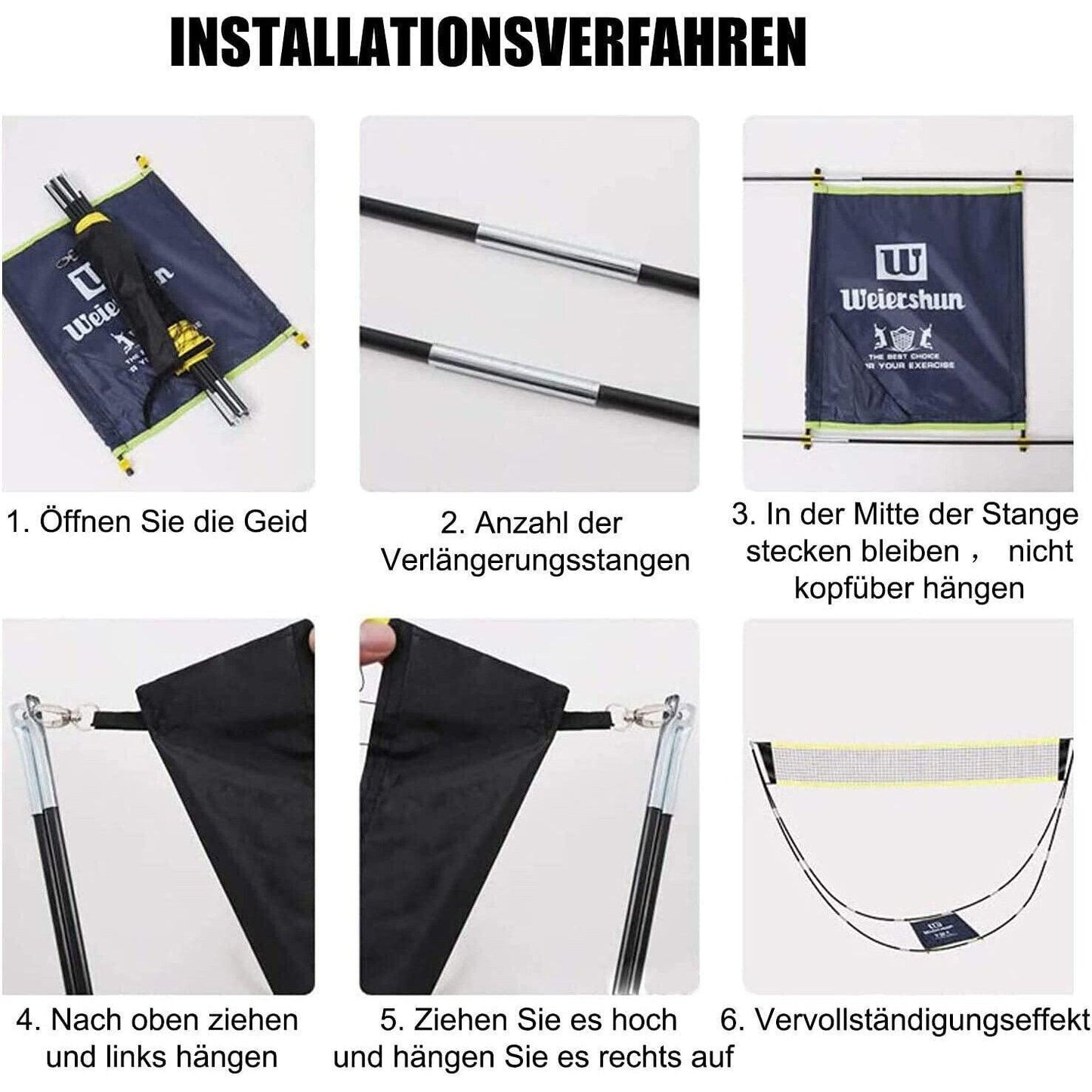 Portable Tennis Net - Portable Outdoor Foldable Badminton Tennis Volleyball Net Stand Set Beach Sport