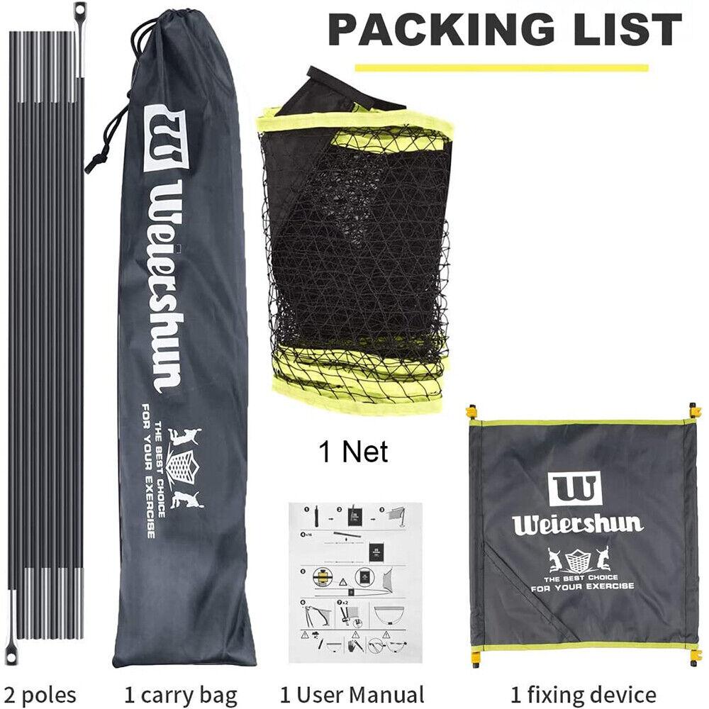 Portable Tennis Net - Portable Outdoor Foldable Badminton Tennis Volleyball Net Stand Set Beach Sport