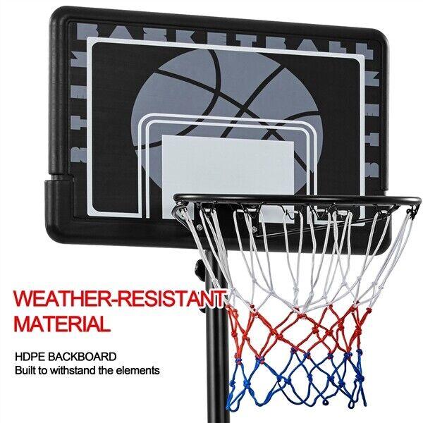 Portable Basketball Hoop UK - 7-8ft Height Adjustable Basketball Net Stand