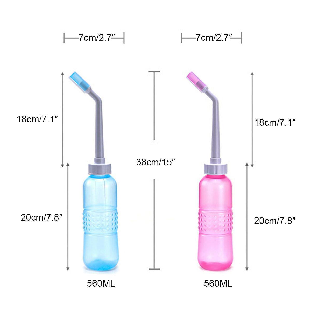 Portable Bidet UK - 560ml Water Washer Bottle Bidet Shower Bidet Sprayer Peri Bottle Spray