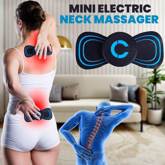 Portable Electric Neck Massager - Cervical Massage Back Massager Stimulator