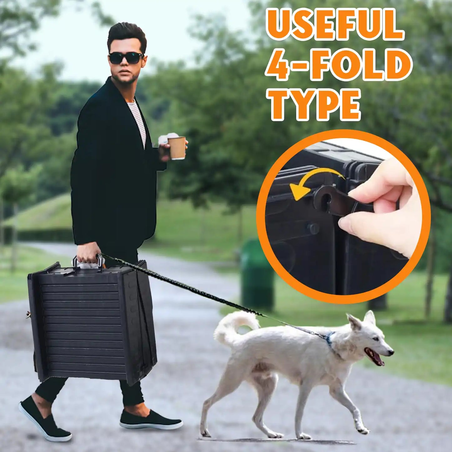 Dog Ramp for Car – Lightweight, Anti-Slip Pet Ramp for Safe Climbing