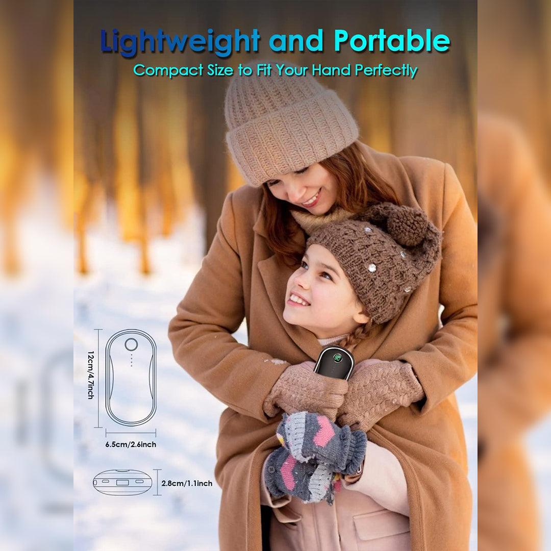 Rechargeable Hand Warmers - 10000mAh Power Bank Pocket Hand Warmer with 3 Heating Levels