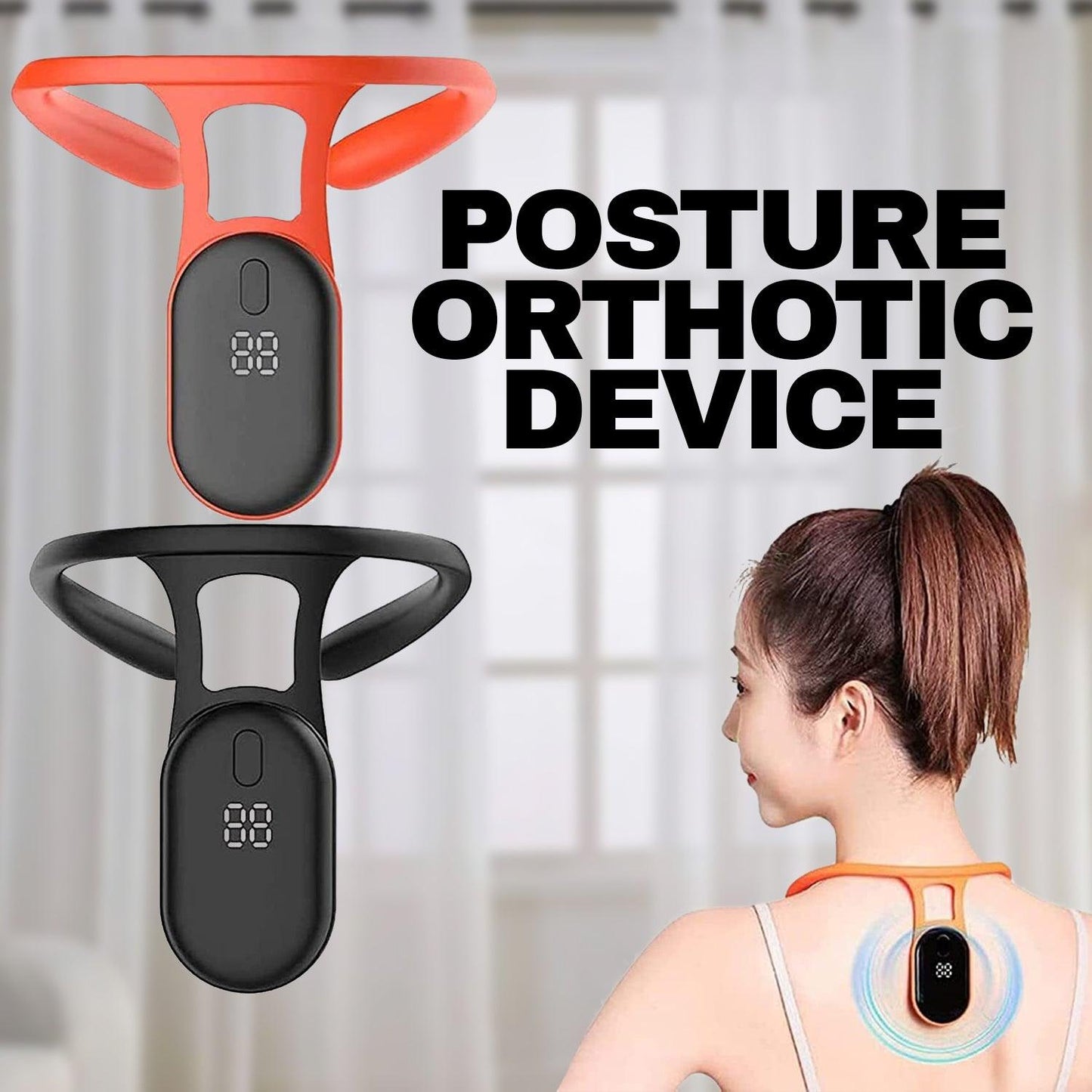 Lymphatic Neck Massager - Ultrasonic Portable Neck Instrument Intelligent Neck Hump Corrector Posture Orthotic Device
