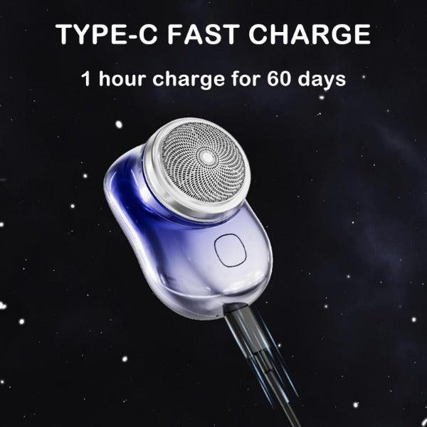 Small Electric Razor - Powerful Storm Shaver for Men Mini Shaver Portable Electric Shaver