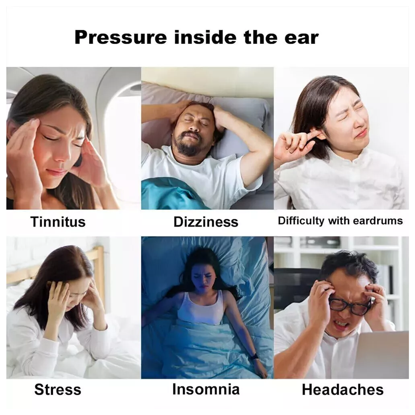Ear Pressure Relief Device – Natural Tension & Pressure Reduction for Headache Relief