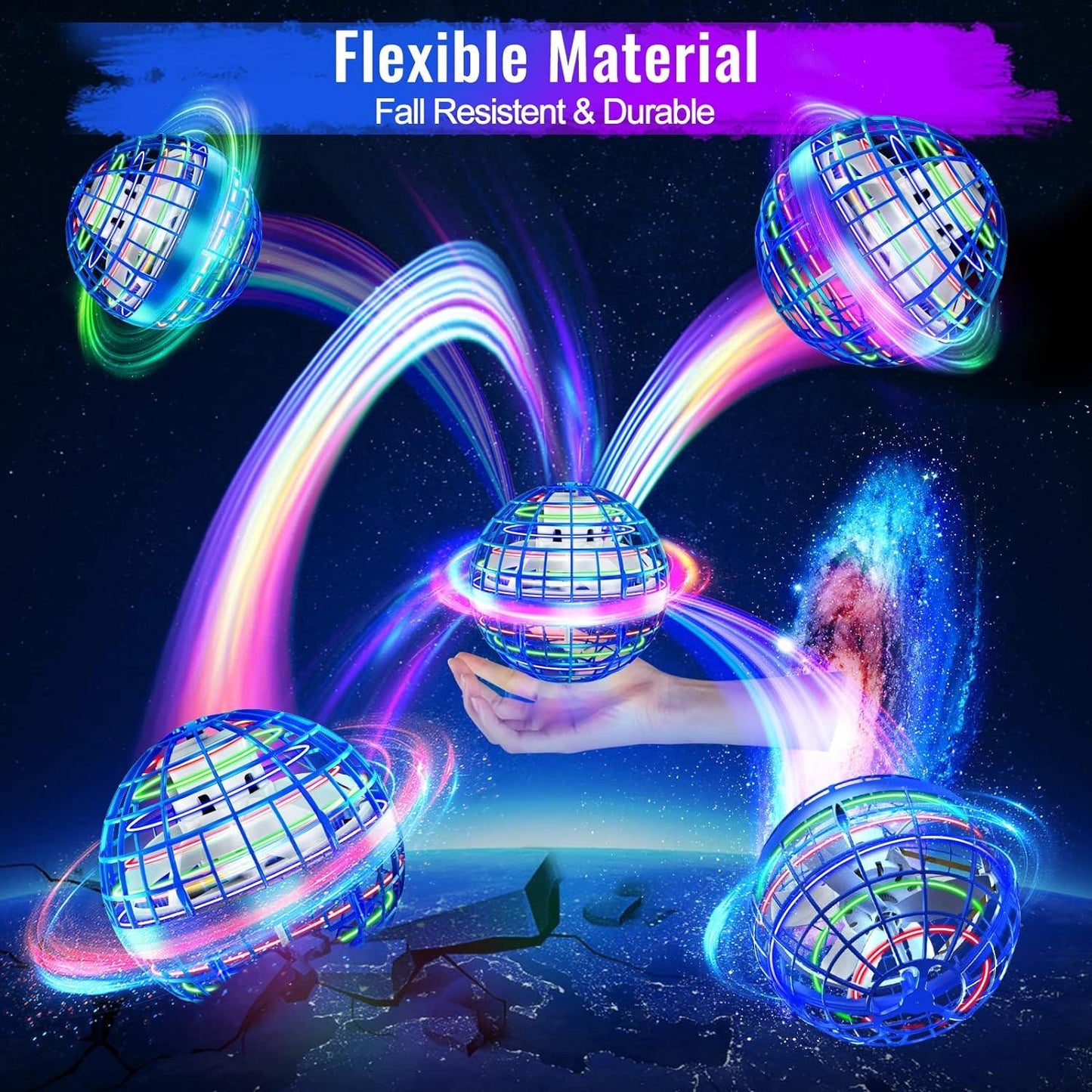 Flying Orb Balls - Pro Flying Ball Space Orb Magic Mini Drone UFO Boomerang Ball Boy Girl Toy Gifts