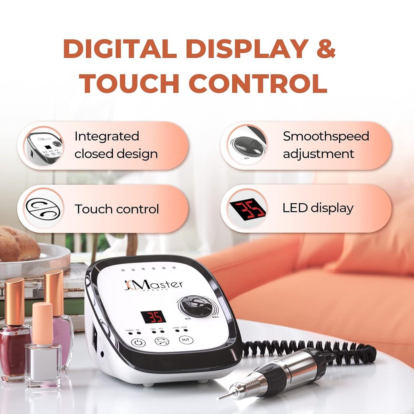 Drill Machine for Nails - Nail Drill Machine Professional Manicure Set Electric Nail Files