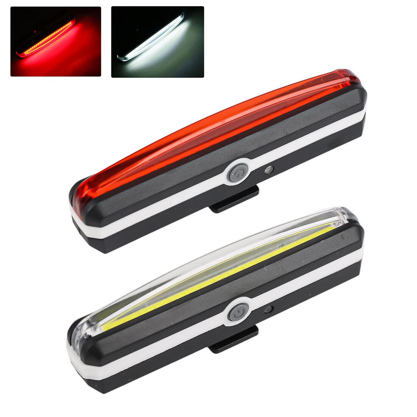 Best Rear Light for Road Bike - Rechargeable Rear Bike Lights Back Bicycle Light Set LED Front USB Waterproof UK