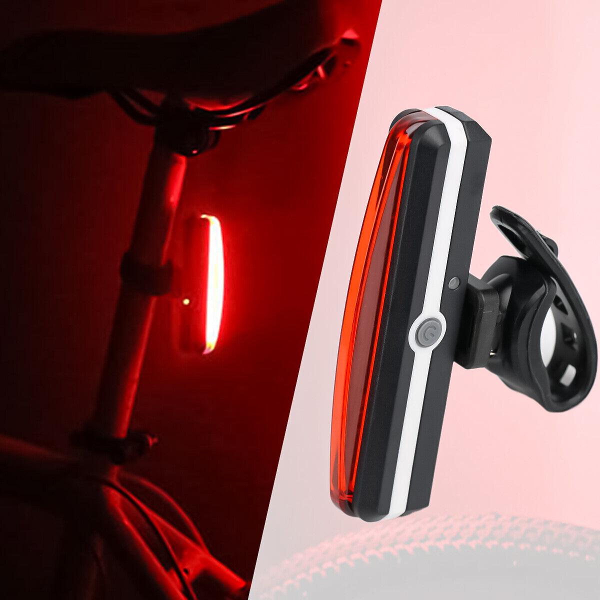 Best Rear Light for Road Bike - Rechargeable Rear Bike Lights Back Bicycle Light Set LED Front USB Waterproof UK