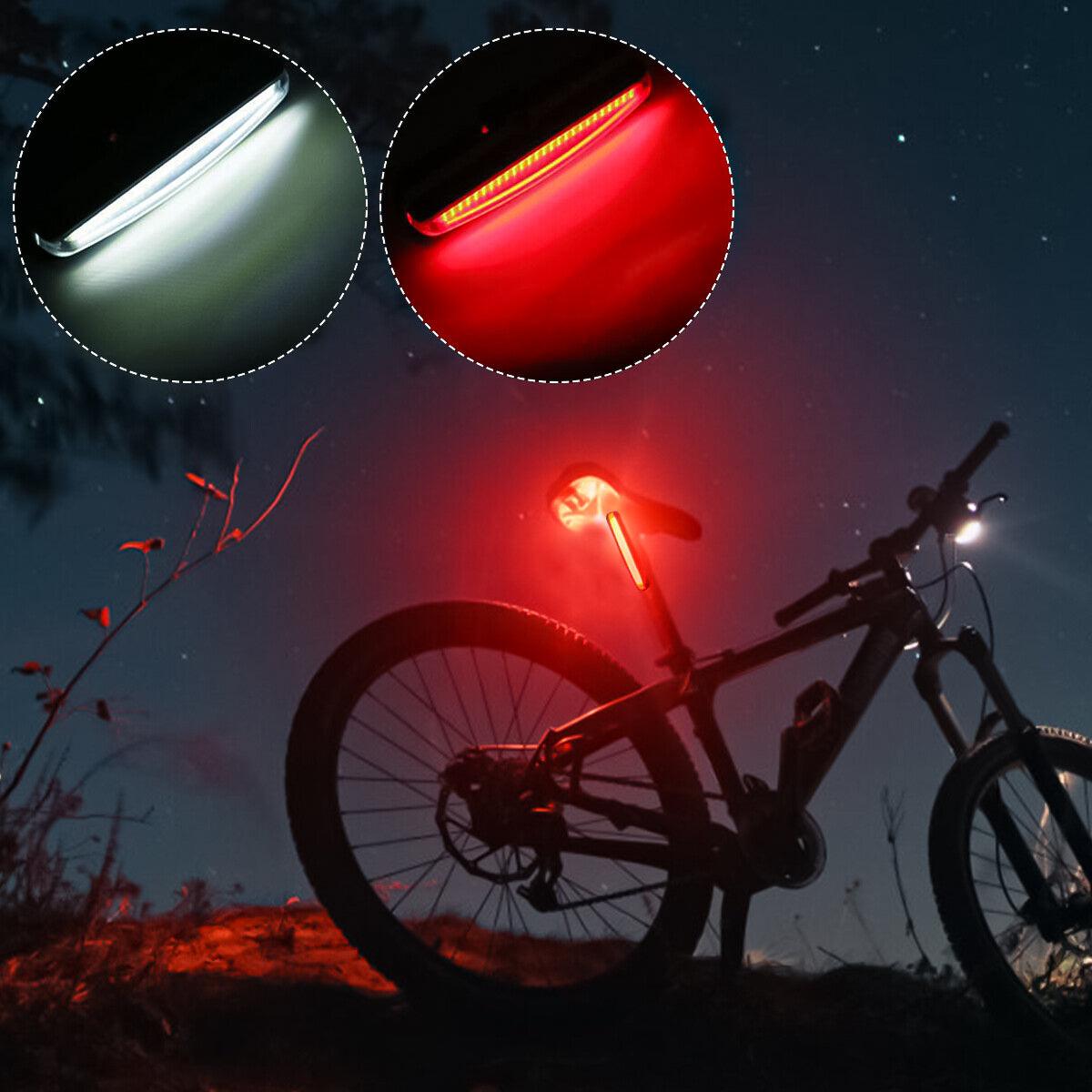Best Rear Light for Road Bike - Rechargeable Rear Bike Lights Back Bicycle Light Set LED Front USB Waterproof UK