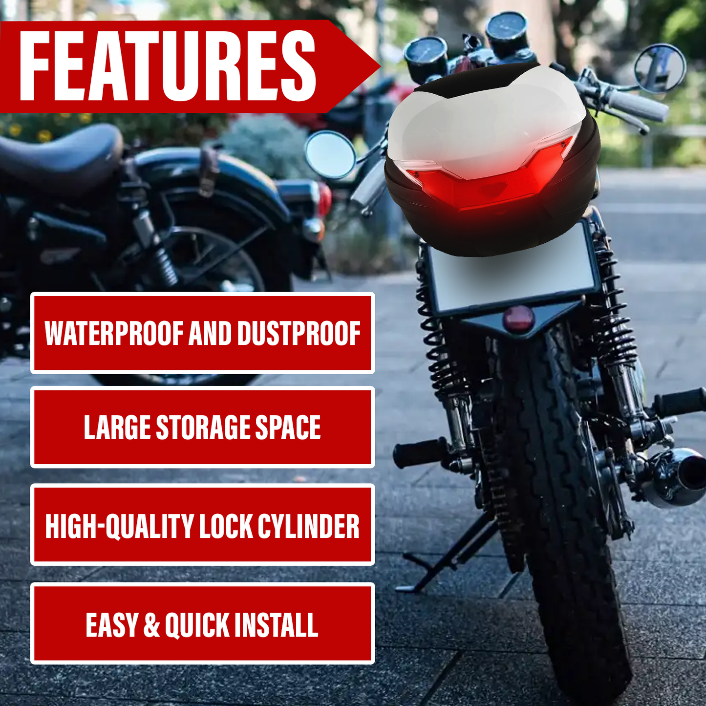 Motorcycle Luggage Tail Bag – Multi-Purpose Rear Seat Pack for Travel & Gear Storage