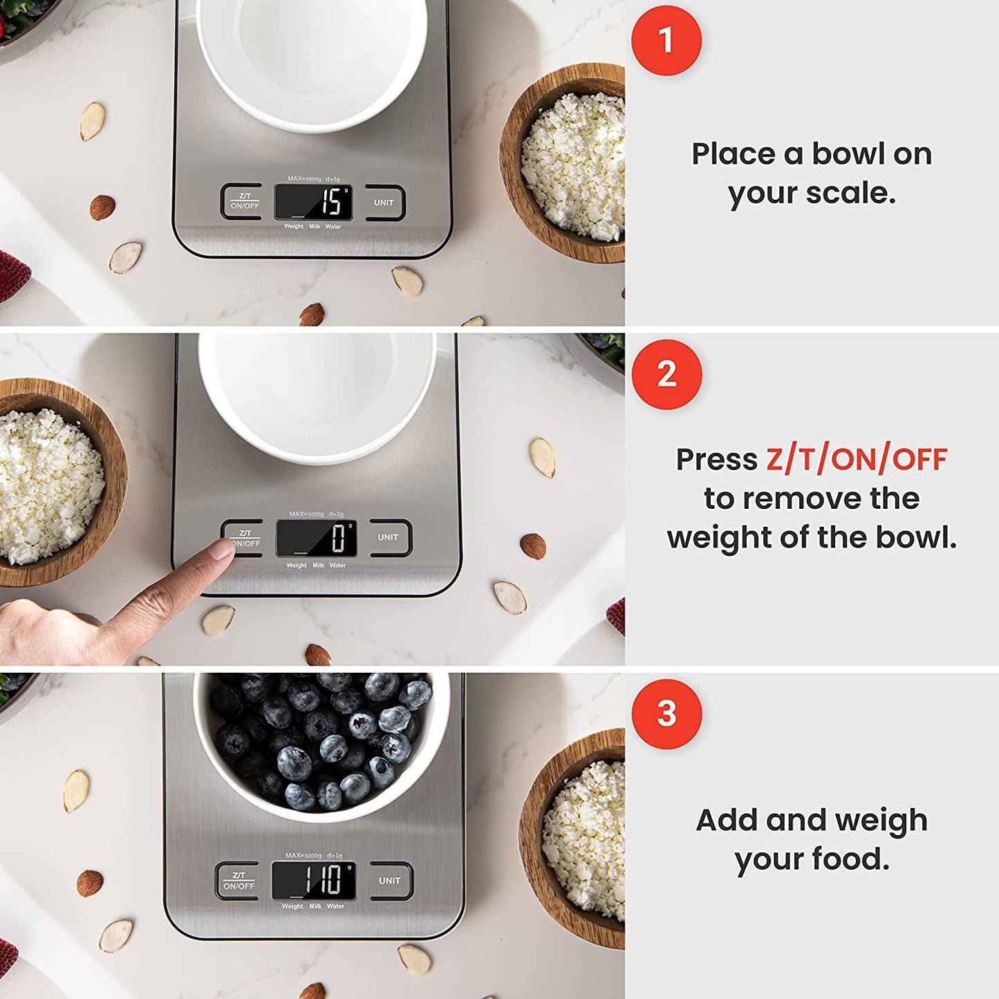 Best Kitchen Scales Uk - Digital 10kg Kitchen Scales Electronic Balance LCD Food Weight Postal Scale