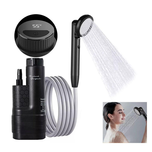 Rechargeable Camping Shower - 4000mAh Portable Electric Shower Pet Shower