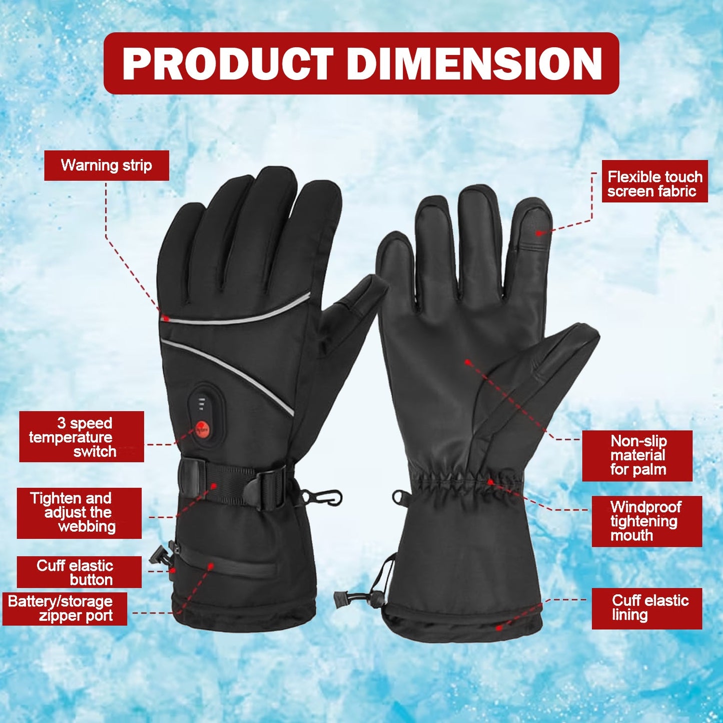 Premium Winter Heating Combo – Soft Heated Blanket & Electric Heated Gloves