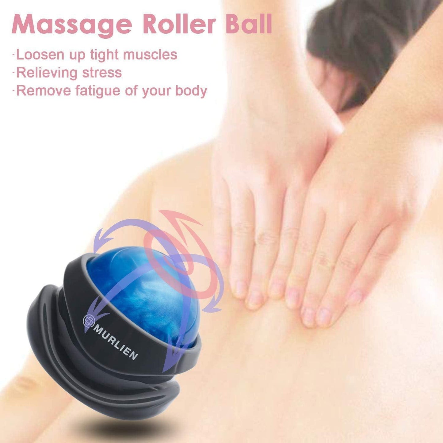 Massage Roller Ball - Self Massage Ball Reflexology Stress Relief Tension Release Relax