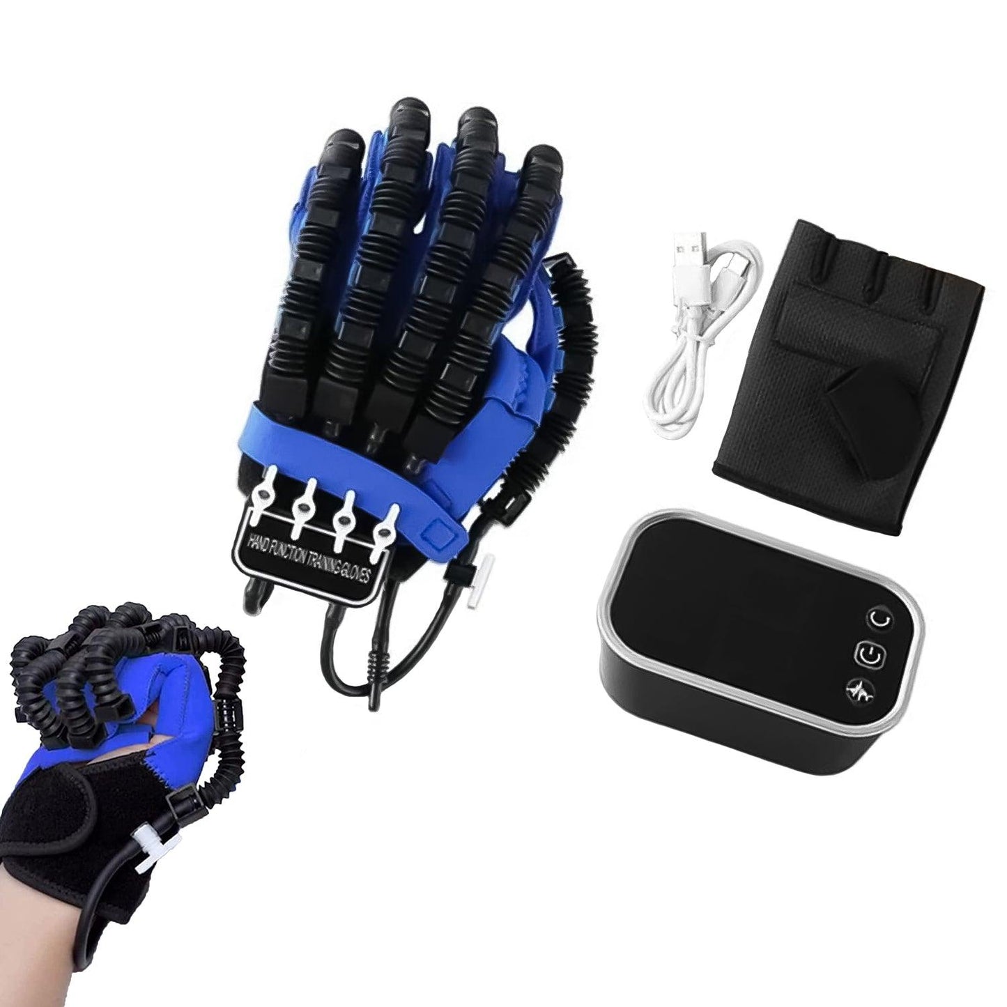 Rehabilitation Robot Gloves - Electric Hand Exerciser Hemiplegia Finger Rehabilitation Trainer Robot Glove