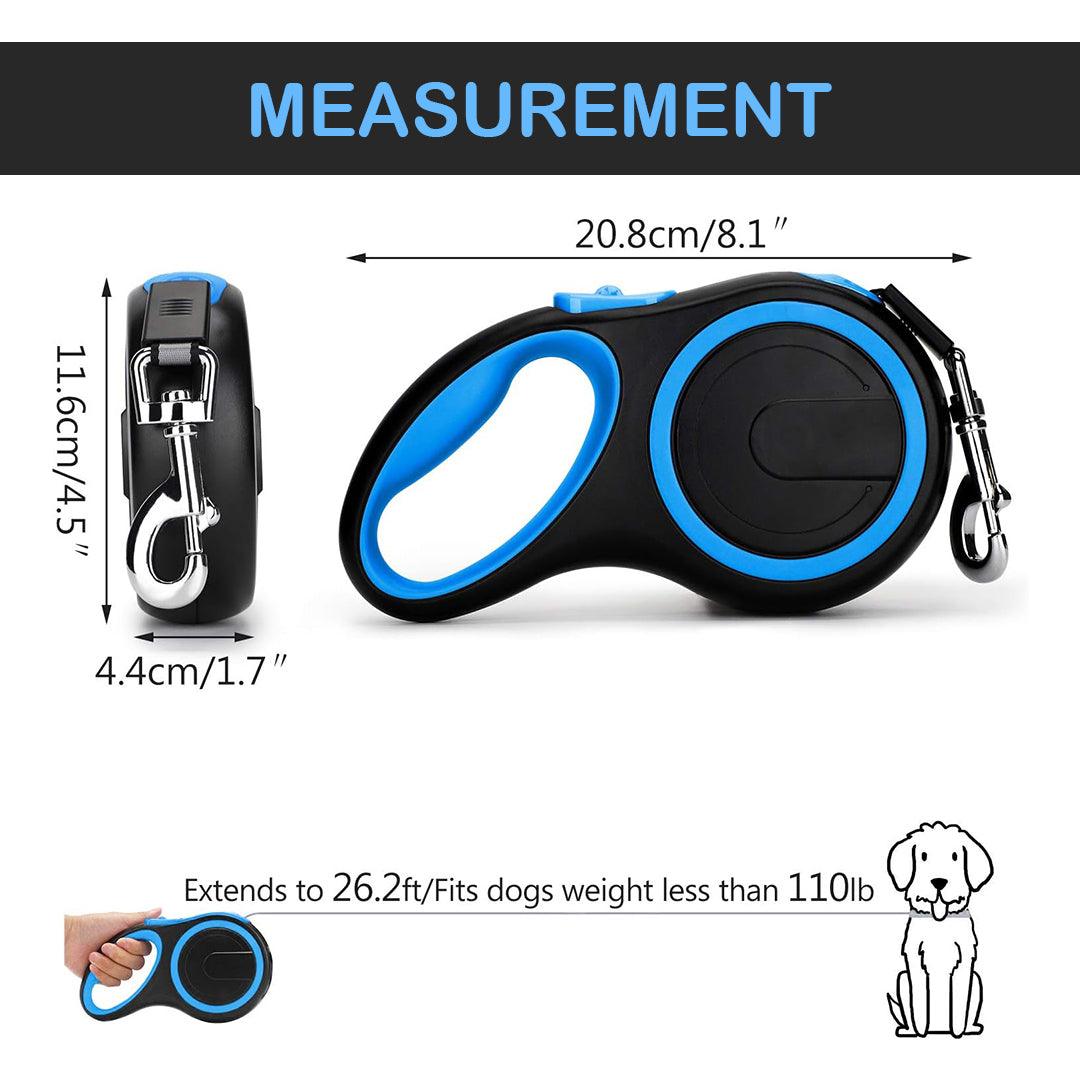 Best Extendable Dog Lead - Heavy Duty Large Dog Puppy Extendable Retractable Lead Set 8M Up To 50KG Dogs