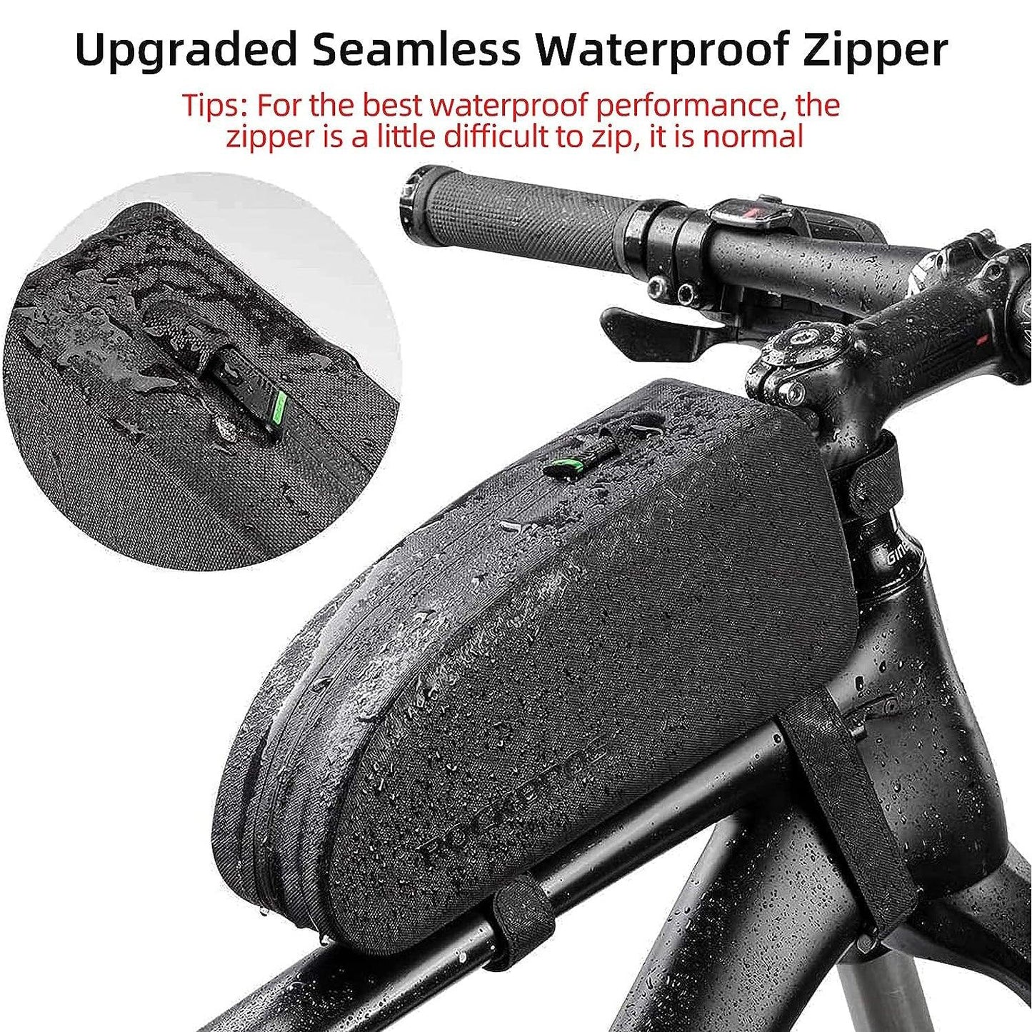 Bicycle Bags for Handlebars - Bicycle Frame Bag Cycling Top Tube Bag Waterproof Bike Bag