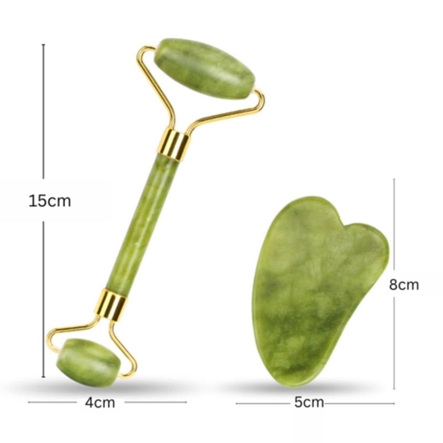 Face Massage Tool - Jade Roller Face Massager Gua sha Facial Beauty Eye Neck Body Anti Ageing Tools