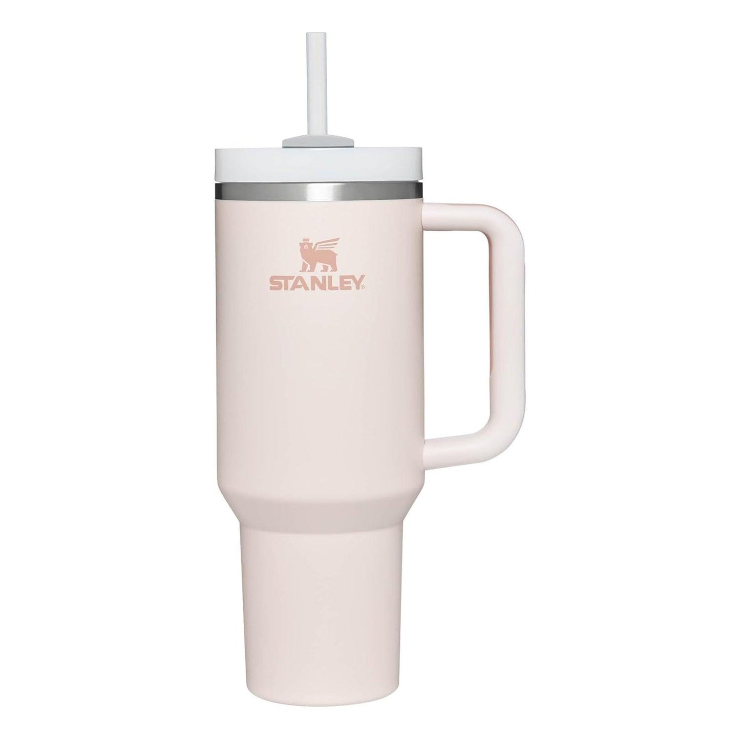 Insulated Straw Tumbler - 40 OZ Stanley Quencher H2.0 Tumbler with Straw Travel Mug for Cold or Hot Drinks Love Shack Fancy