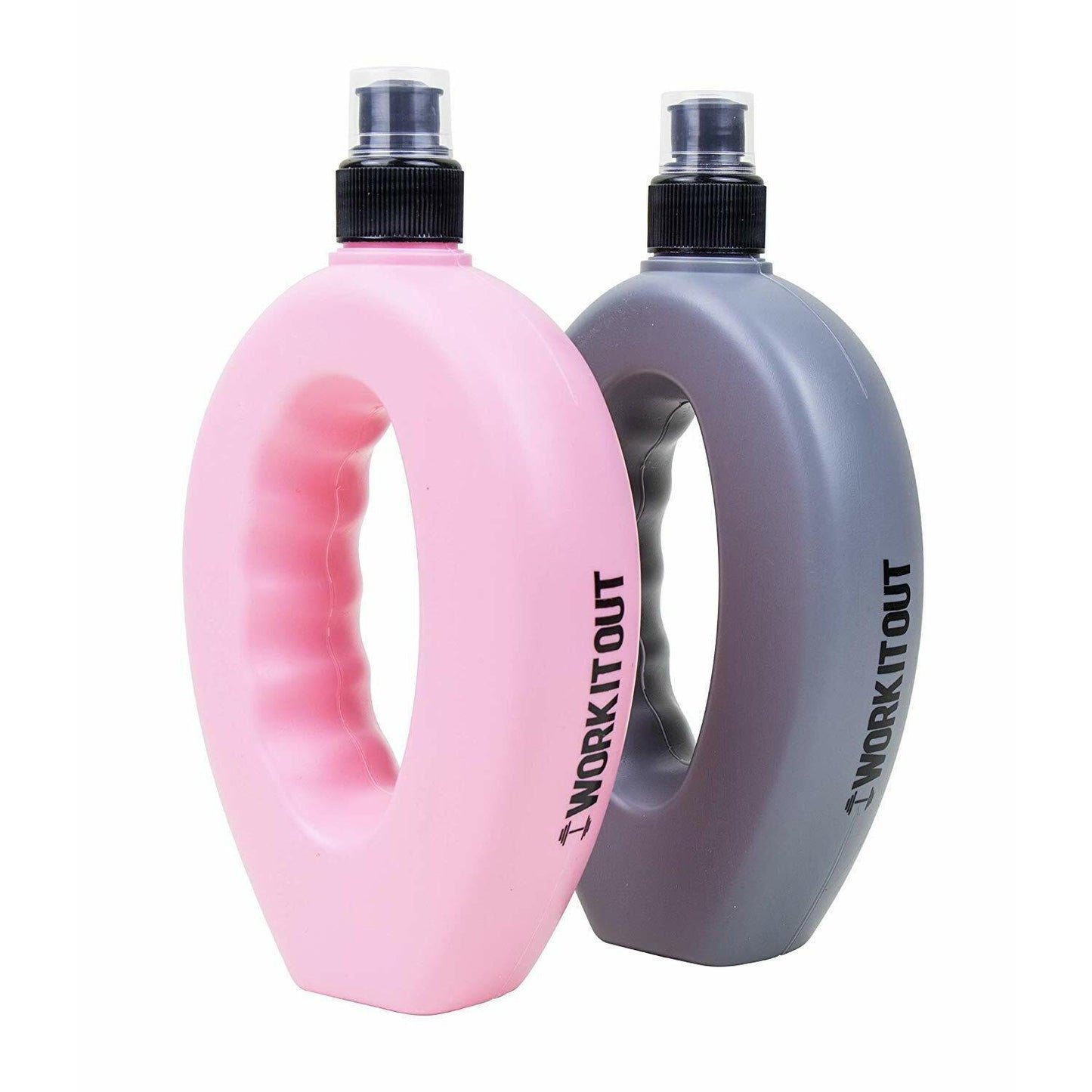 Drinks Bottle for Running - 1 Pair Running Grip Water Bottles for Jogging, Hiking, Gym