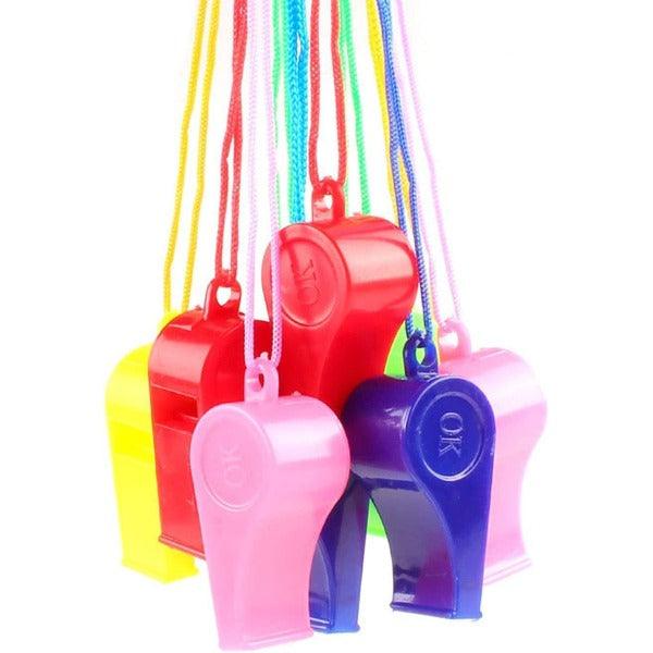 Sports Whistles with Lanyard - 12 Packs of Loud Crisp Sound