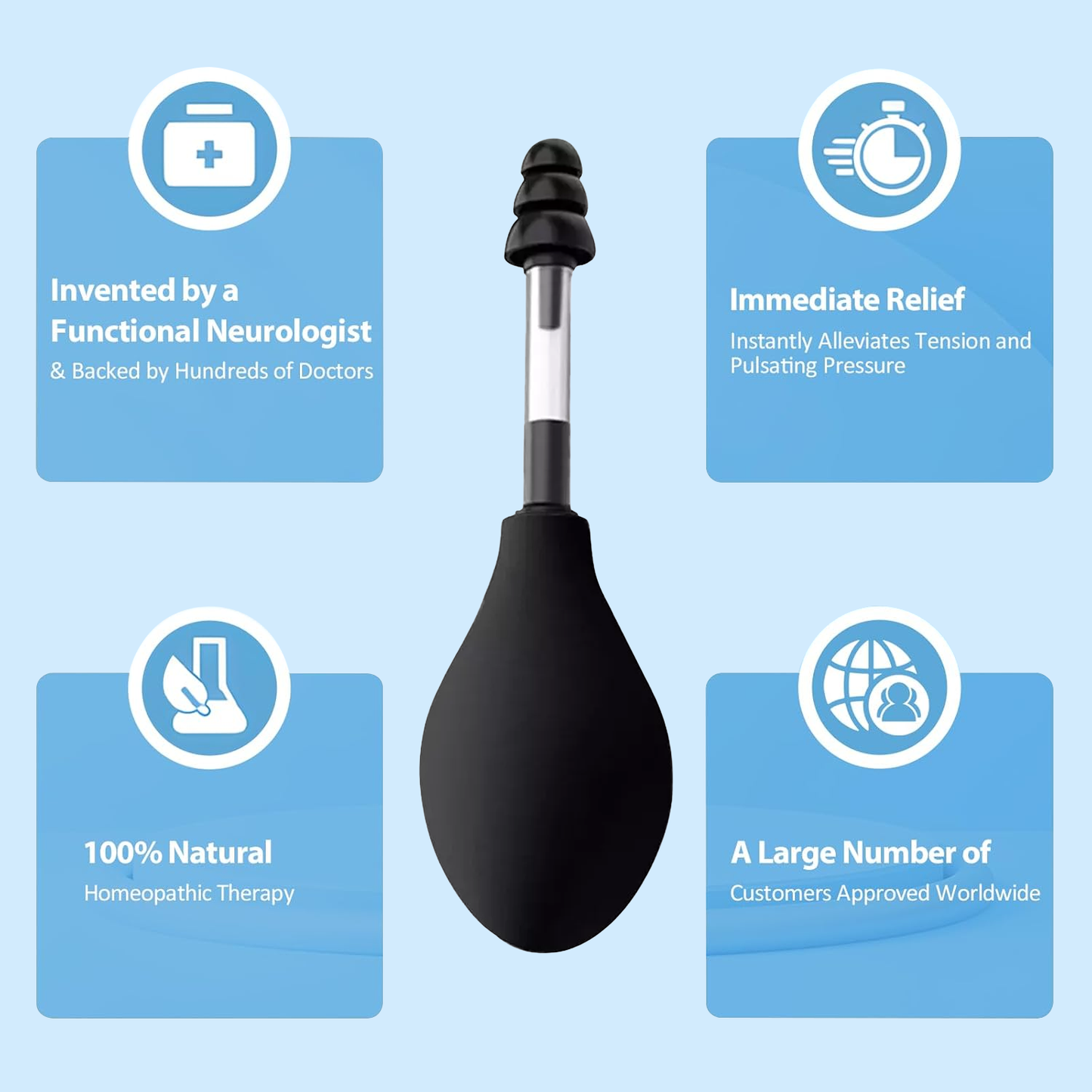 Ear Pressure Relief Device – Natural Tension & Pressure Reduction for Headache Relief