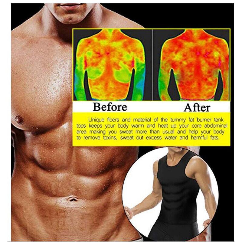 Sweatsuit for Weight Loss - Workout Vest GYM Shirt Shaper Neoprene Help Sweat UK