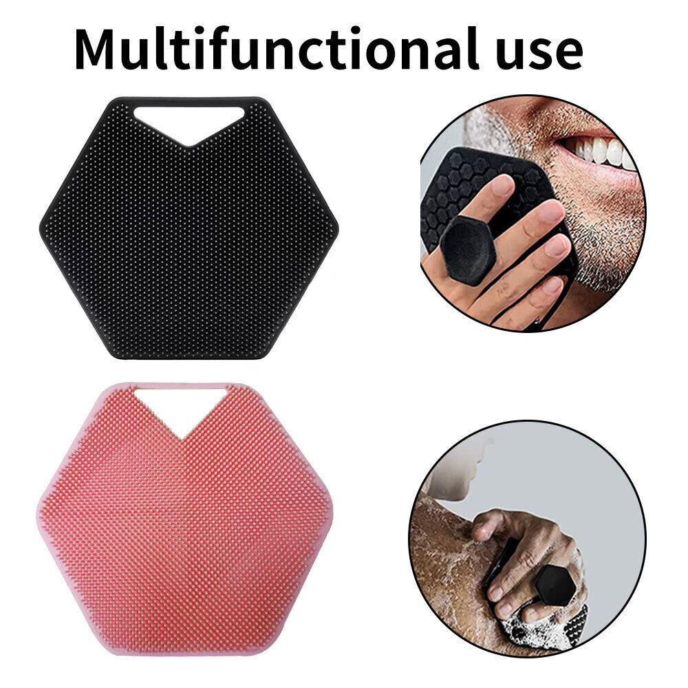 Silicone Body Scrubber - Silicone Body Face Scrubber Shower Cleansing Brush Exfoliating Deep Clean Brush