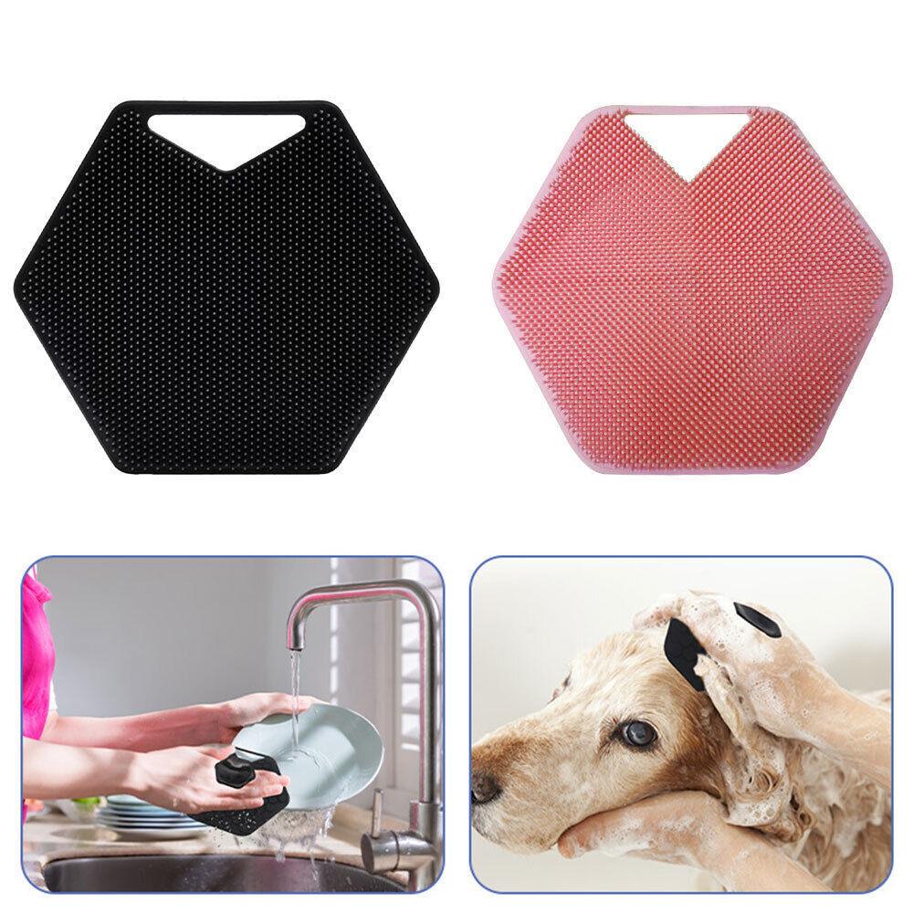 Silicone Body Scrubber - Silicone Body Face Scrubber Shower Cleansing Brush Exfoliating Deep Clean Brush
