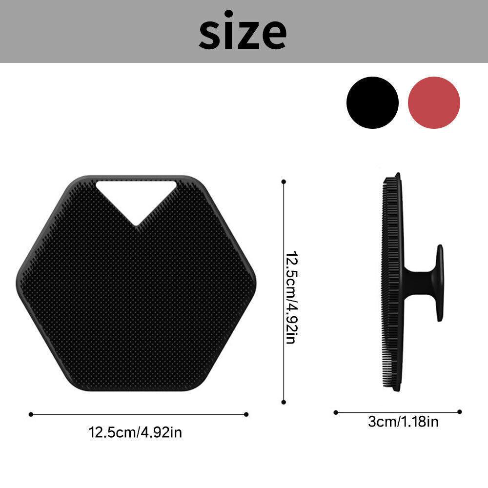 Silicone Body Scrubber - Silicone Body Face Scrubber Shower Cleansing Brush Exfoliating Deep Clean Brush