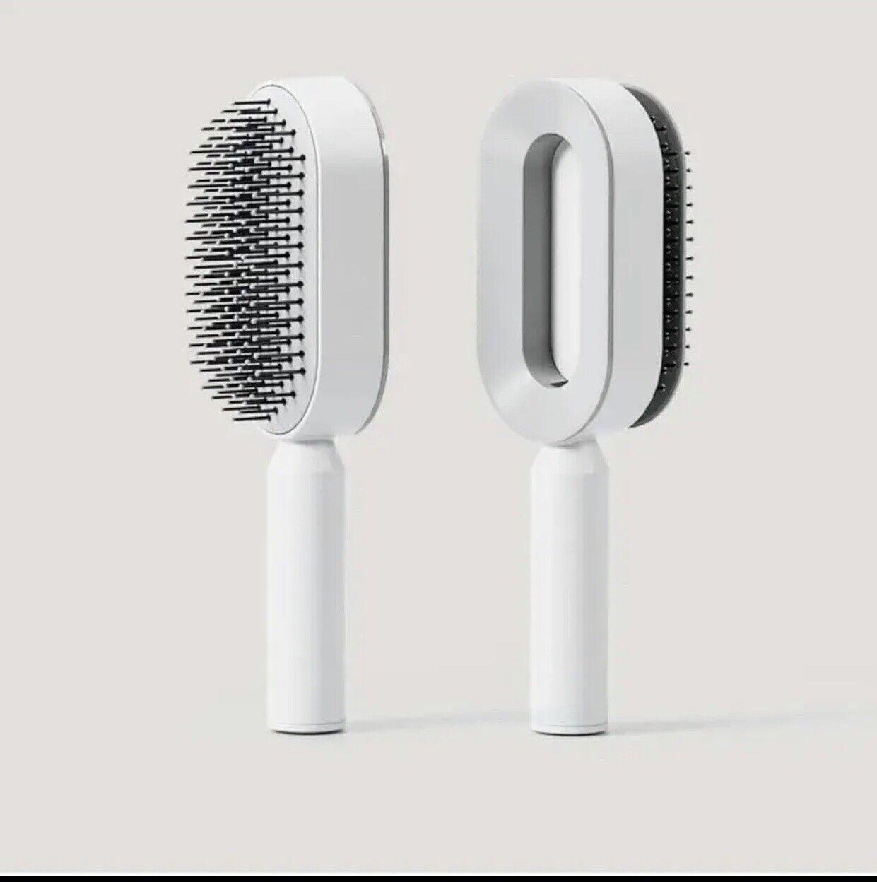 Self Cleaning Hair Brush - Air Cushion Comb Press Type Cleaning Design Comfortable Hair Brush