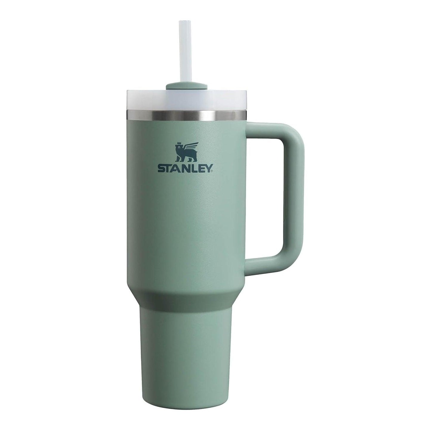Insulated Straw Tumbler - 40 OZ Stanley Quencher H2.0 Tumbler with Straw Travel Mug for Cold or Hot Drinks Love Shack Fancy
