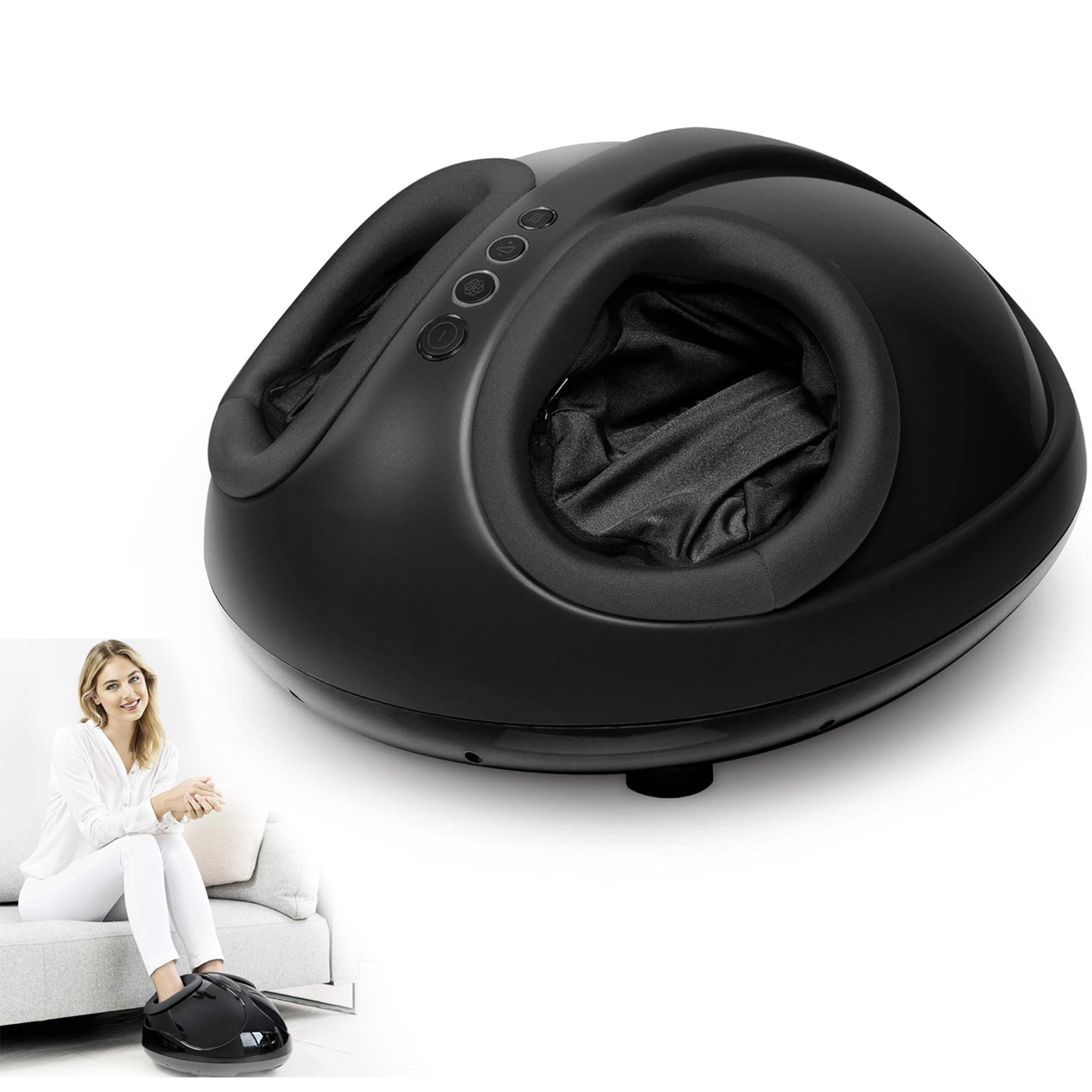 Shiatsu Foot Massager – Deep Kneading Electric Foot Therapy with Heat & Vibration