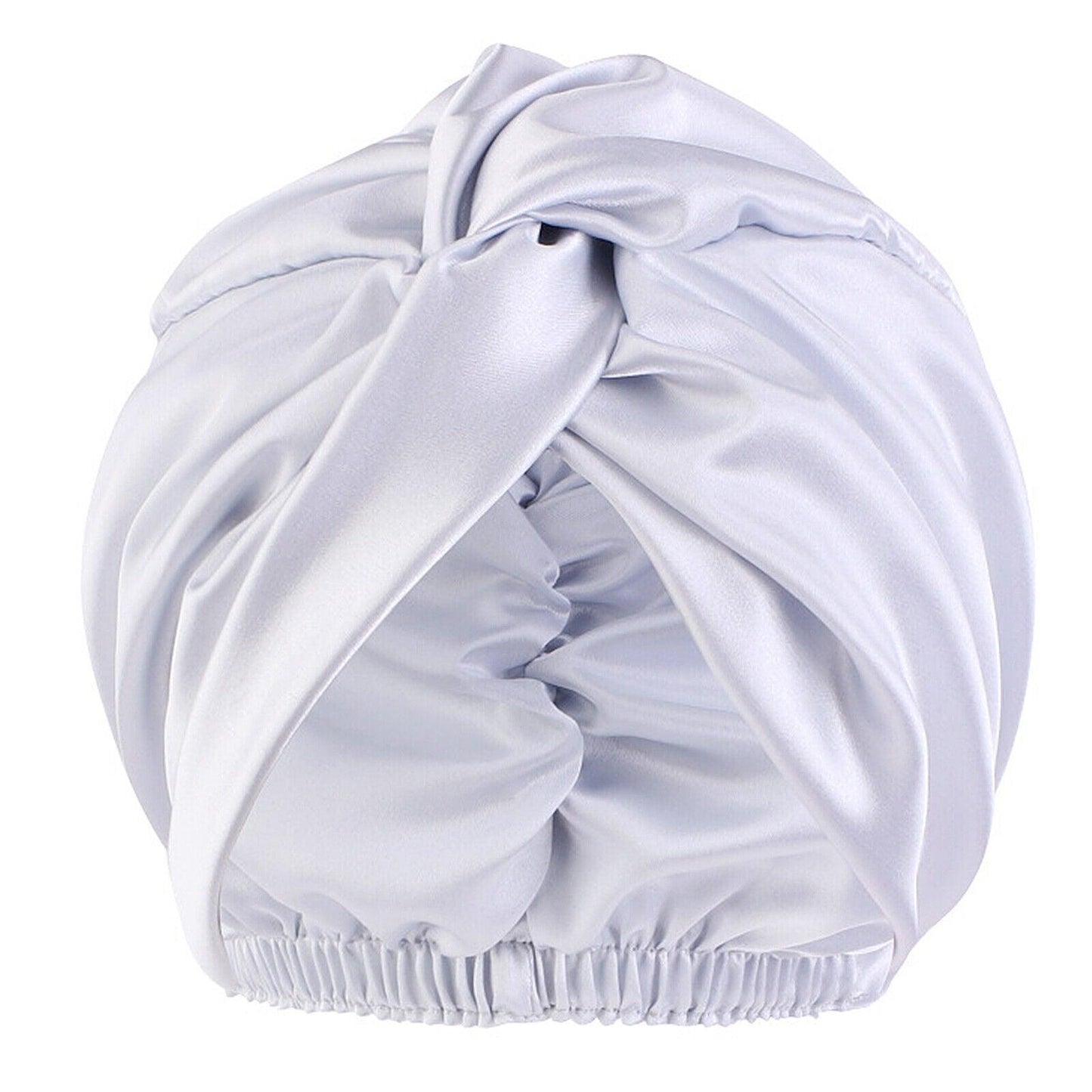 Silk Turban for Sleep - Bonnets For Women Twisted Sleeping Night Cap Pure Silk Hair Wrap Cap
