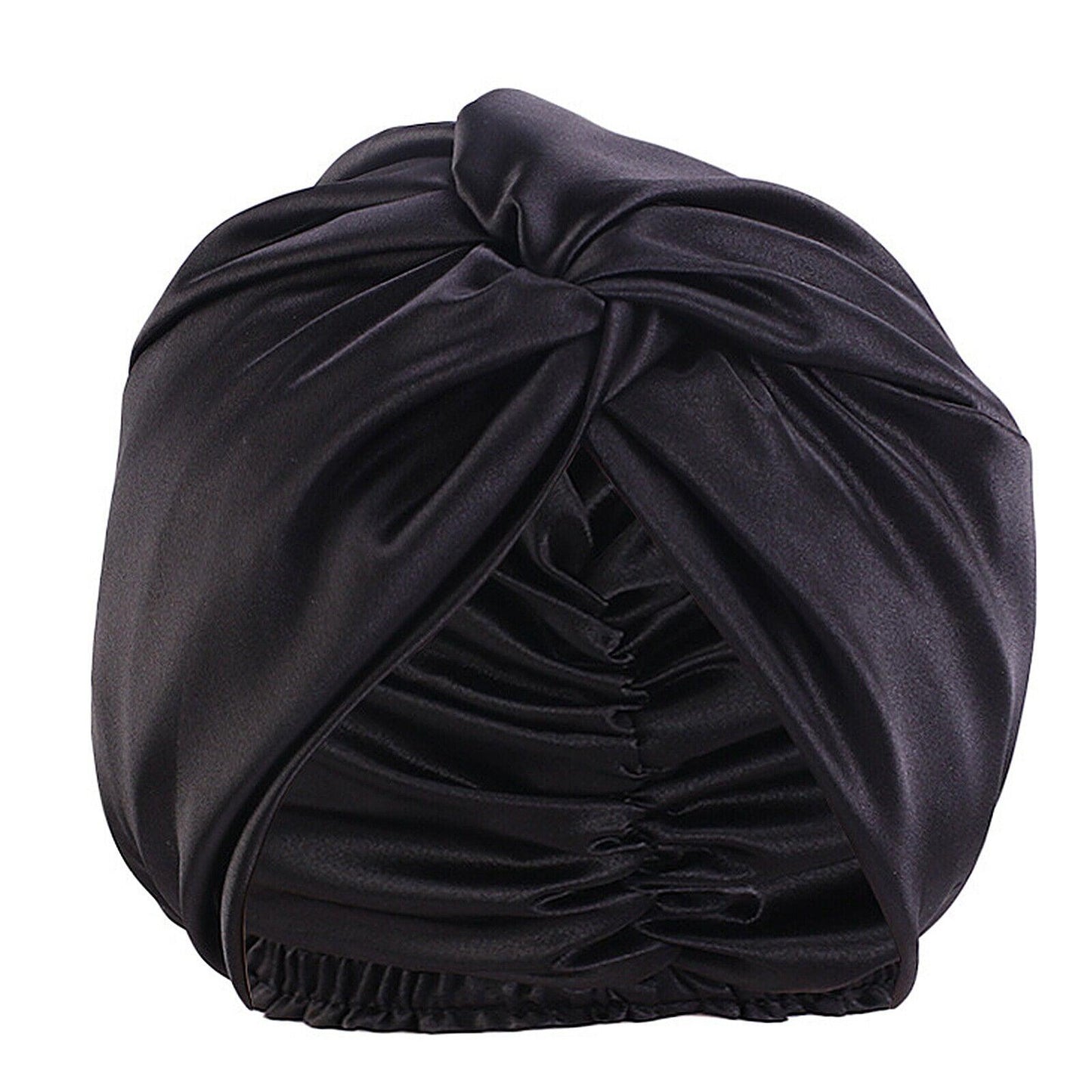 Silk Turban for Sleep - Bonnets For Women Twisted Sleeping Night Cap Pure Silk Hair Wrap Cap