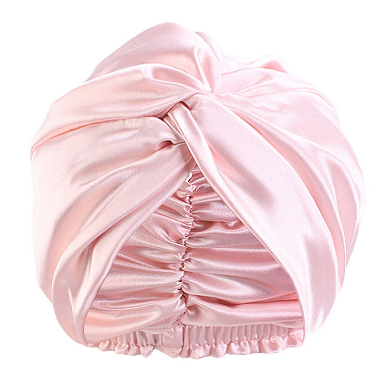 Silk Turban for Sleep - Bonnets For Women Twisted Sleeping Night Cap Pure Silk Hair Wrap Cap