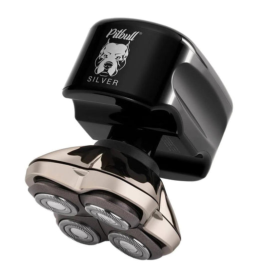 Skull Shaver Pitbull - Skull Shaver Silver PRO Head and Face Shaver Palm and Fierce Shavers - Spring Special!