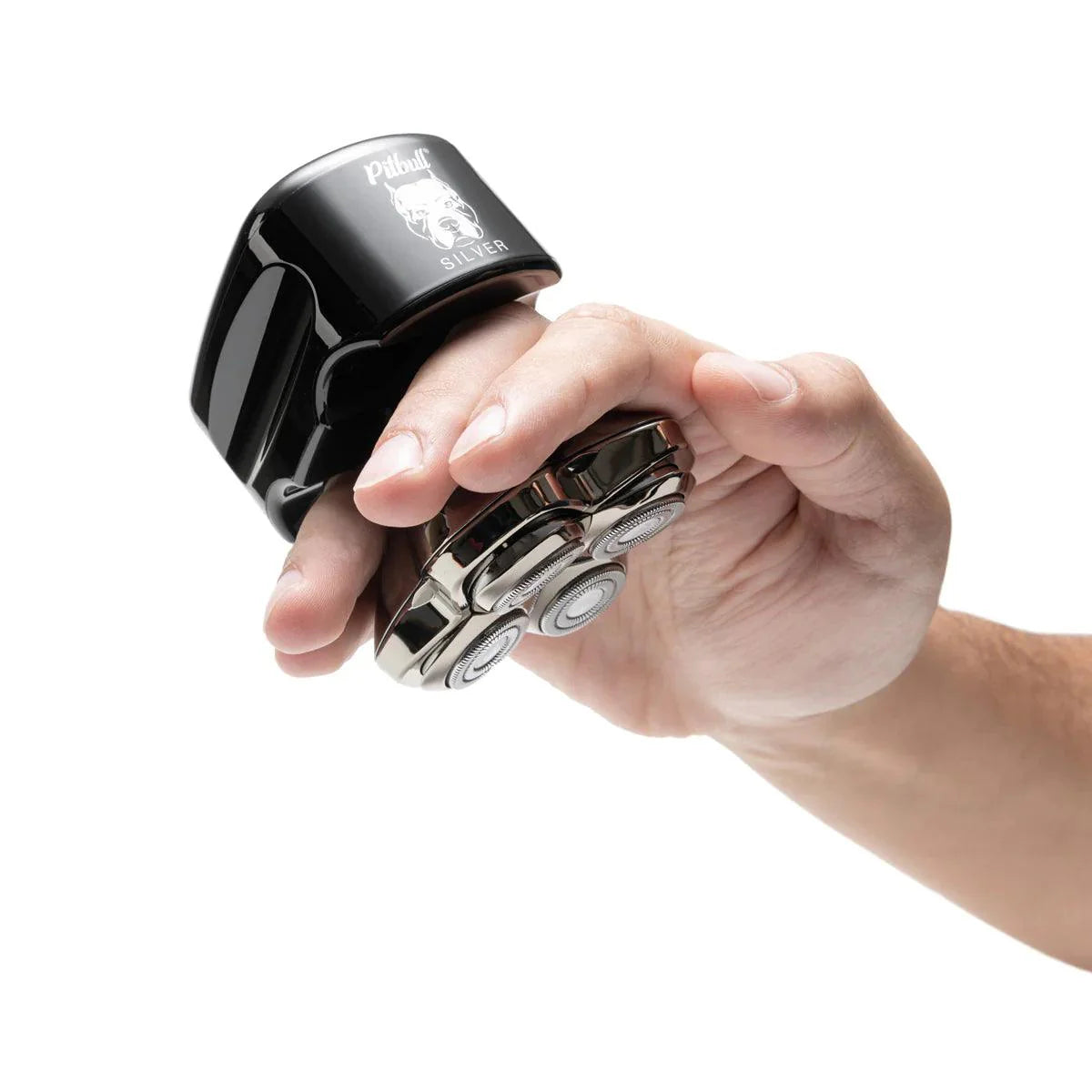Skull Shaver Pitbull - Skull Shaver Silver PRO Head and Face Shaver Palm and Fierce Shavers - Spring Special!