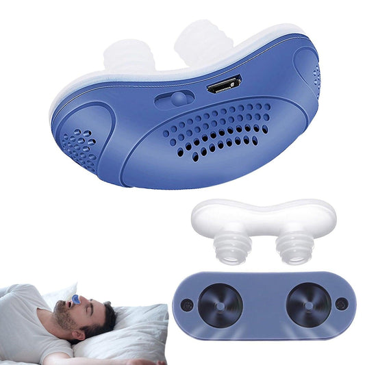 Sleep Apnea Device - Stop Snore Micro Anti Snoring Device Electric Noise Stopper