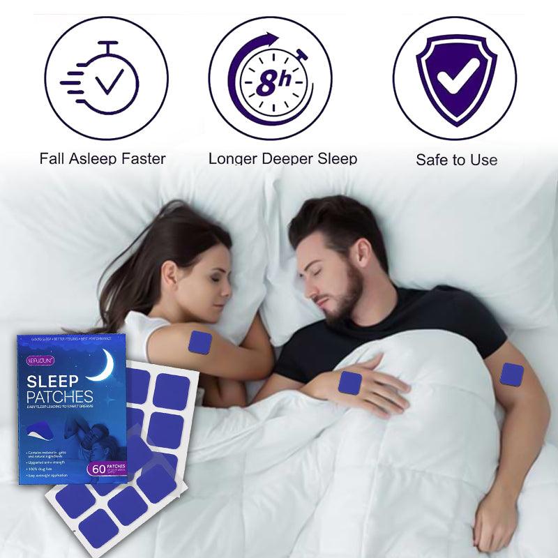 Natural Sleep Patches - 60x Safe Sleep Patches Natural Sleeping Improve Aid Patch Care Adults Rest