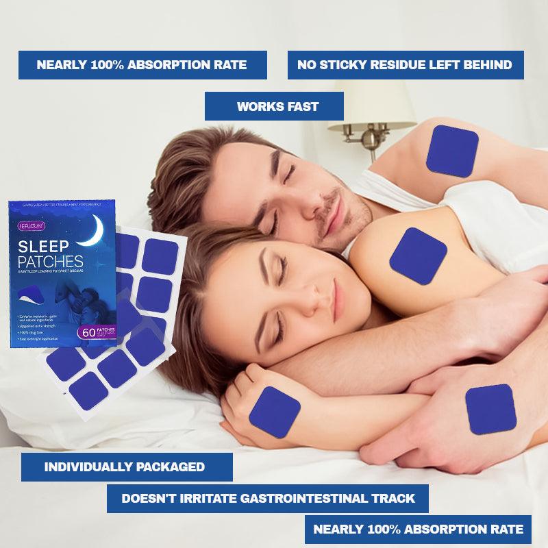 Natural Sleep Patches - 60x Safe Sleep Patches Natural Sleeping Improve Aid Patch Care Adults Rest