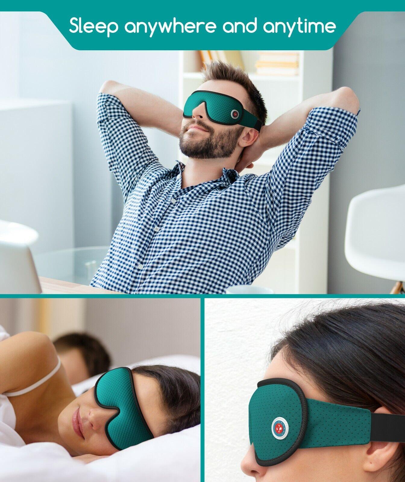 Sleeping Eye Mask - Medi Grade Sleeping Eye Mask Travel Kit 3D 100% Blackout, Ear Plugs, Clip, Bag