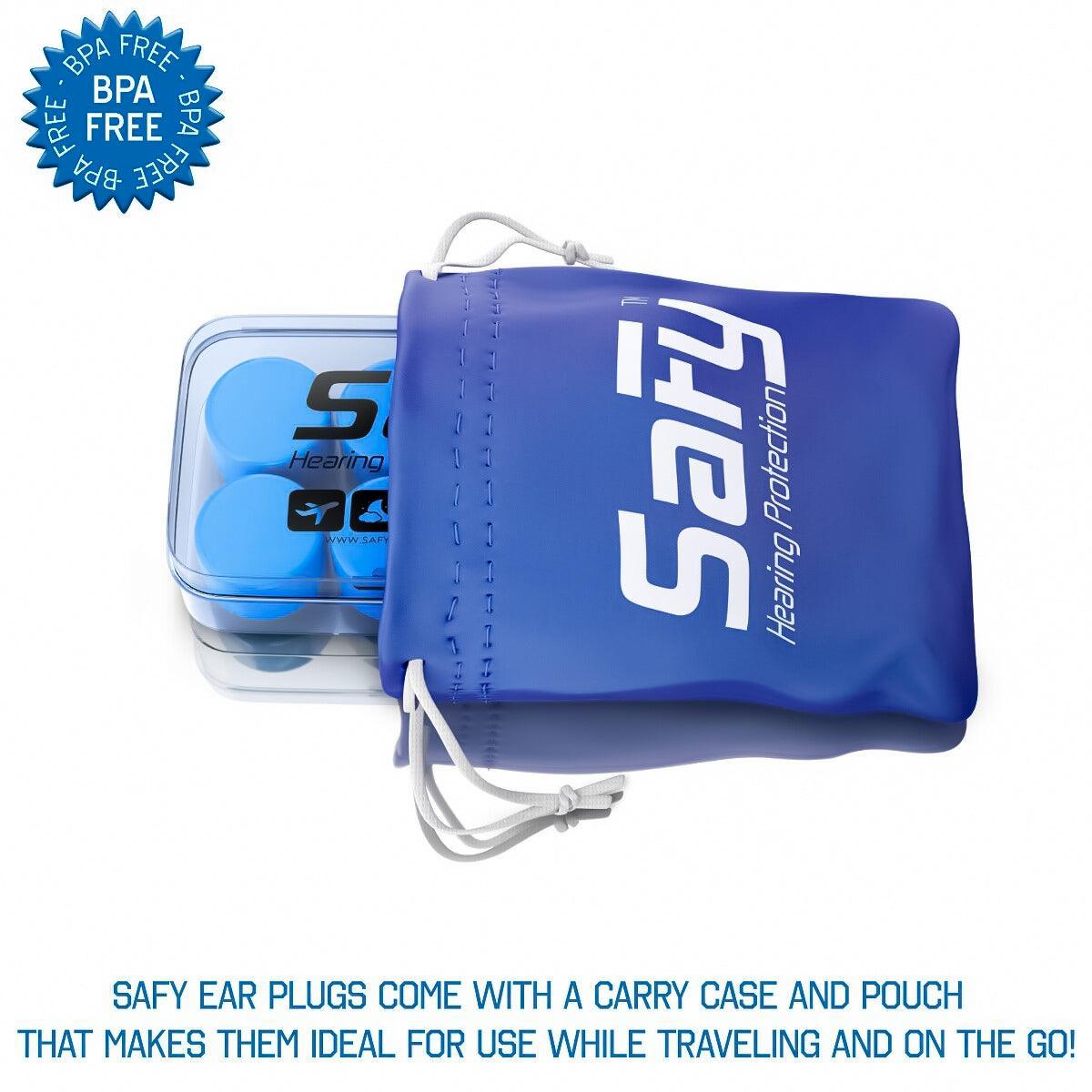 Best Noise Reduction Ear Plugs-  Soft Silicone Ear Plugs Reusable & Mouldable for Sleeping Swim
